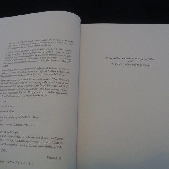 YA-YAS IN BLOOM BY REBECCA WELLS 2005 FIRST EDITION - Picture 7 of 11